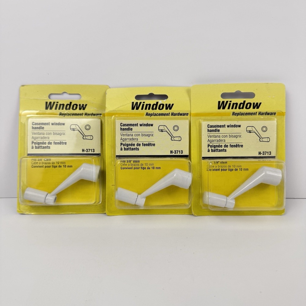 Prime-Line Casement Window Handle Operator Crank 3/8  Stem Universal H-3713 LOT